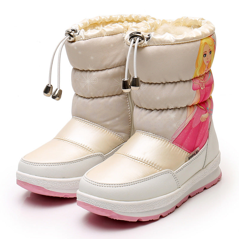 Verdickte Winterkinder Mittellange Schneestiefel Damen