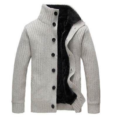 Sweater Men Coats Winter Warm Shirt Thick Jacket - Mubimart