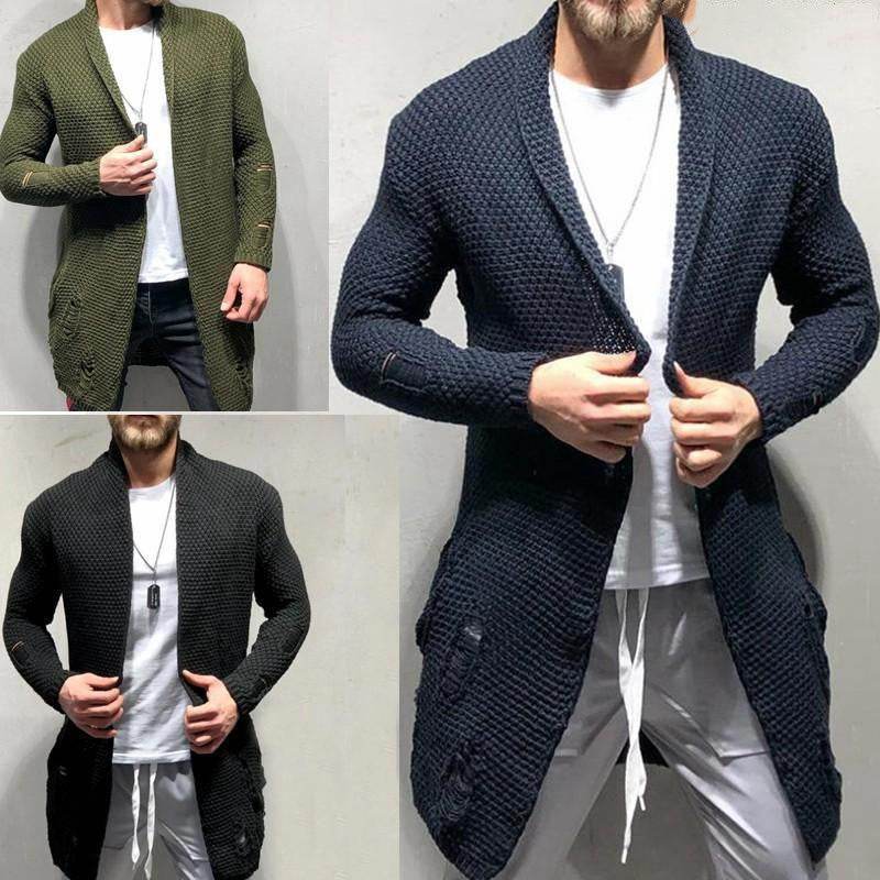Men's knitted cardigan - Mubimart