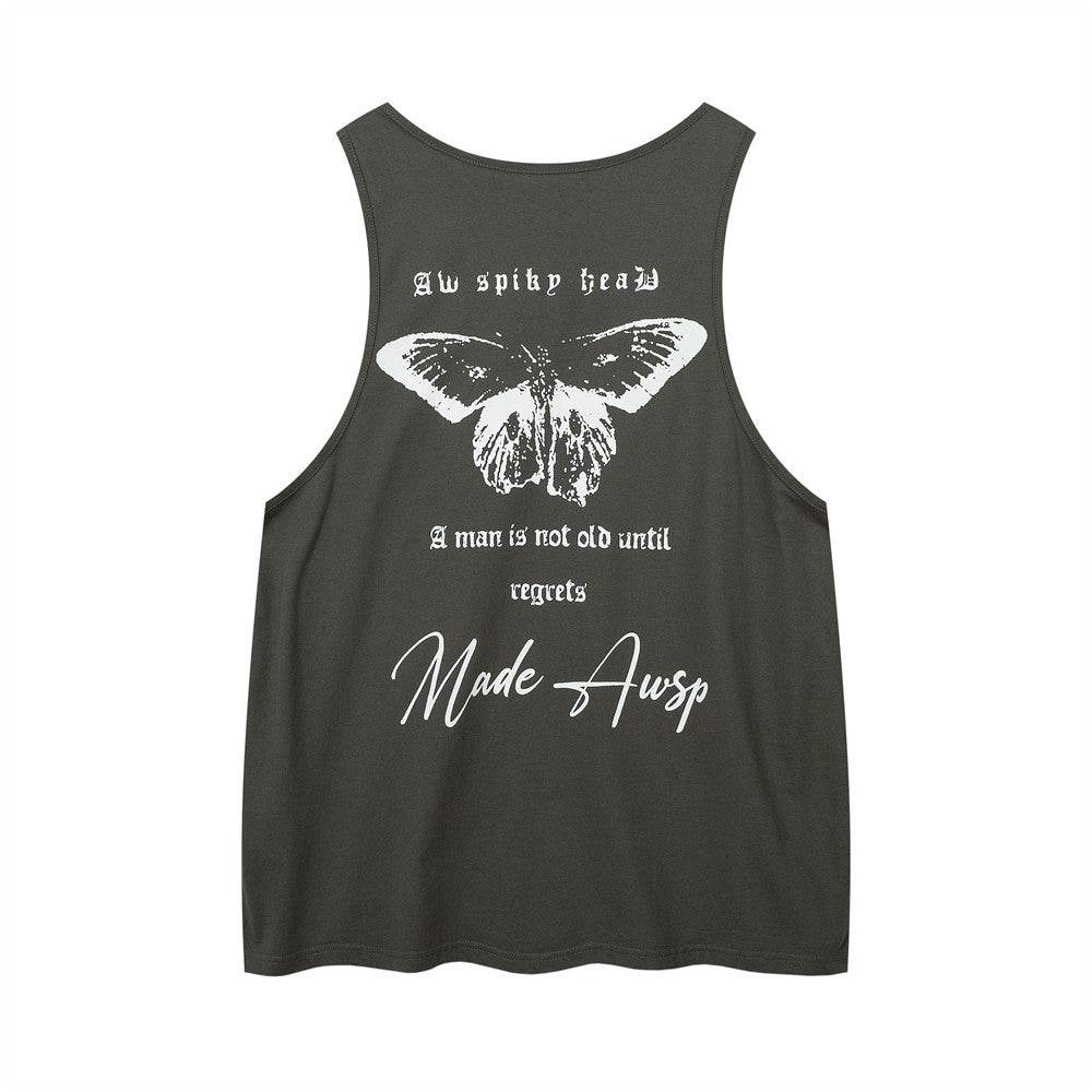 Abstract Butterfly Sports Undershirt Waistcoat T-shirt For Men - Mubimart