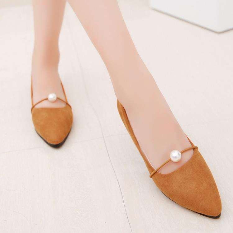 Pearl non-slip flats