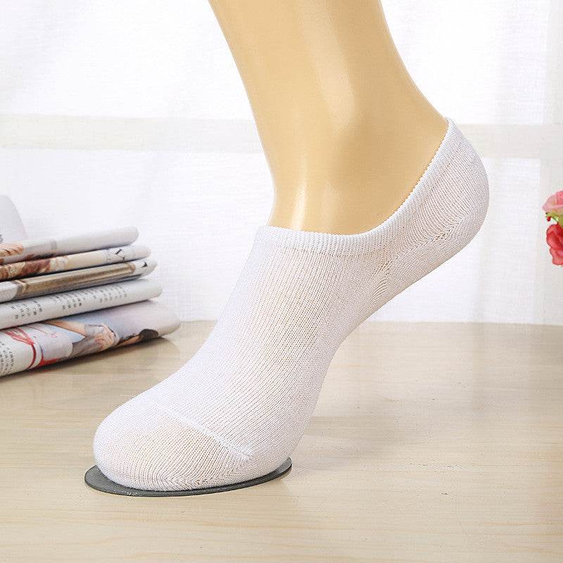 Low-back boat socks Thin section shallow mouth invisible socks spring and summer sports men's cotton socks - Mubimart