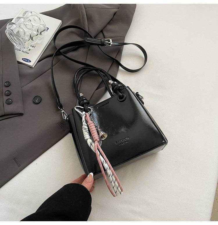 Women's Messenger Bag Fashion Portable One-shoulder Bucket Bag - Mubimart
