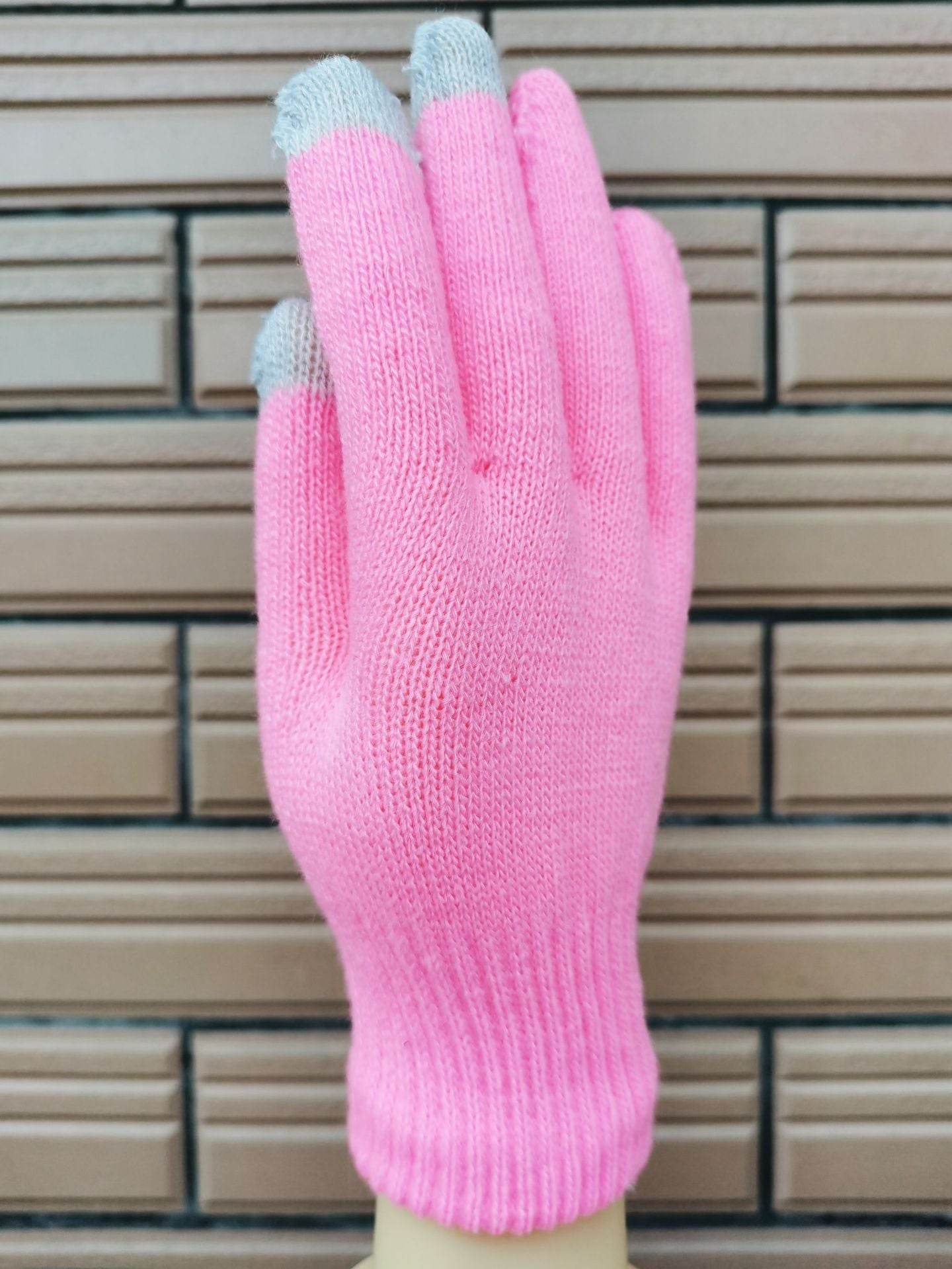 Touch screen gloves warm knit wool touch screen gloves winter touch gloves - Mubimart