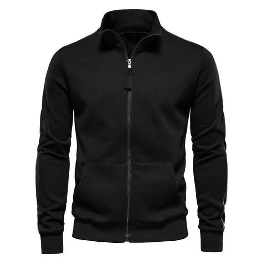 All-matching Men's Sports Contrast Color Casual Cardigan