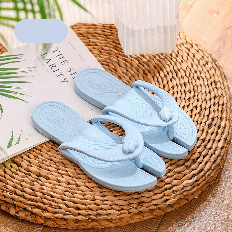 Folding Slipper Travel Portable Flip-flops Indoor And Outdoor Soft Sole Beach Hotel Couple Shoes Lazy Slippers - Mubimart -  