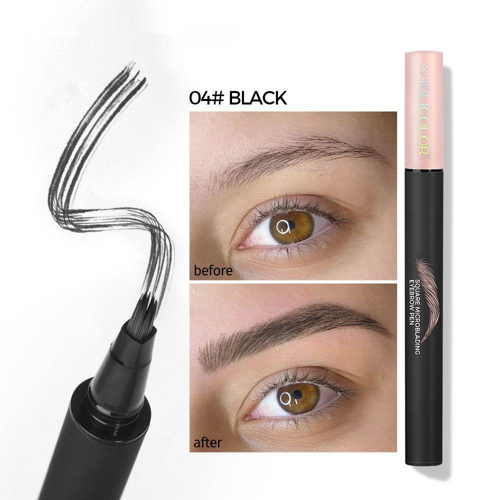 Multi-fork Liquid Eyebrow Pencil Wild Eyebrow Waterproof And Sweat-proof - Mubimart