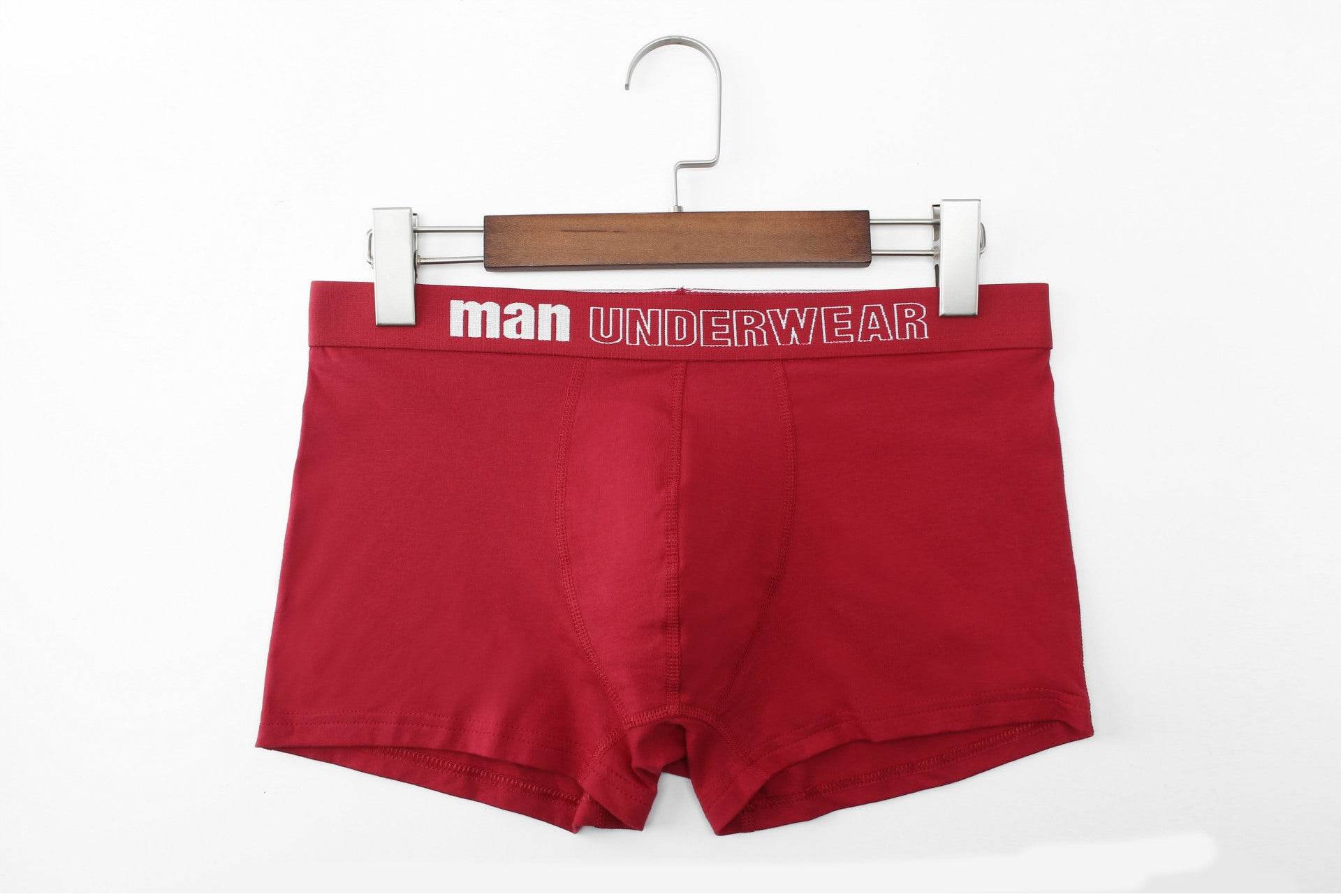 Men's boxer shorts cotton boxer briefs - Mubimart
