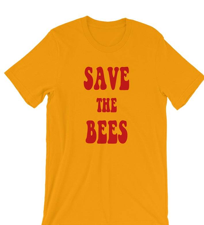 Save the bees funny t shirt women be kind shirt graphic tees - Mubimart