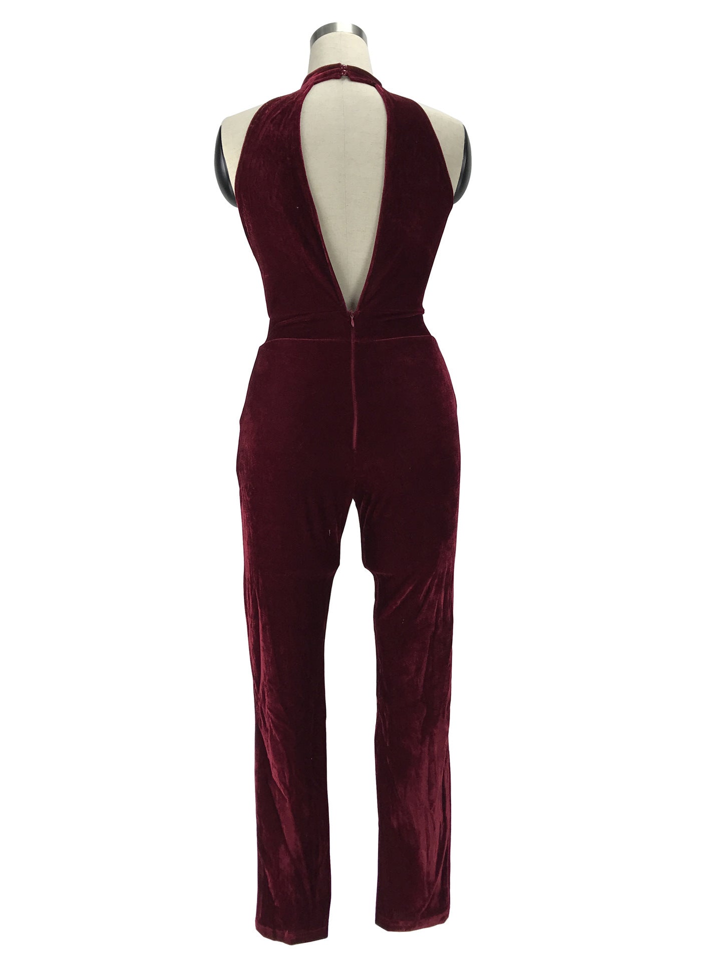 Zipper slim bodysuit - Mubimart -  