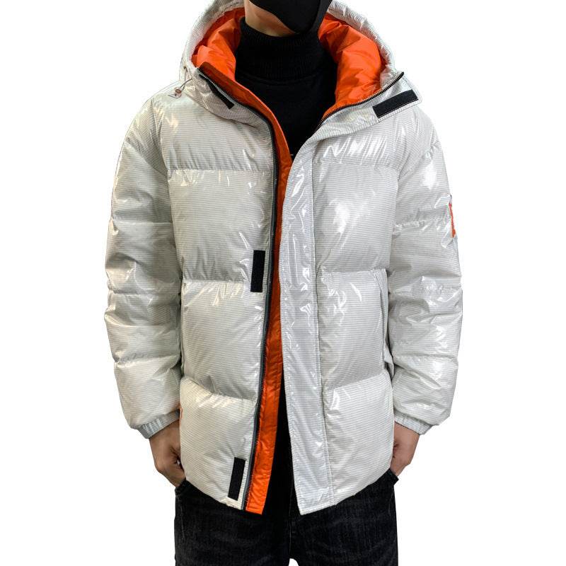 Thickened Warm Bright Windproof 90 Down Down Jacket - Mubimart