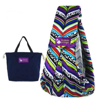 Cotton breathable sling baby carrier baby bag back pocket - Mubimart