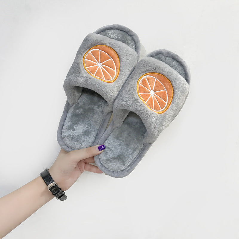 Fruit cotton slippers women - Mubimart -  