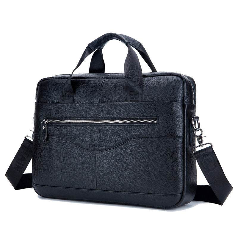 Captain Cow Leather Briefcase - Mubimart
