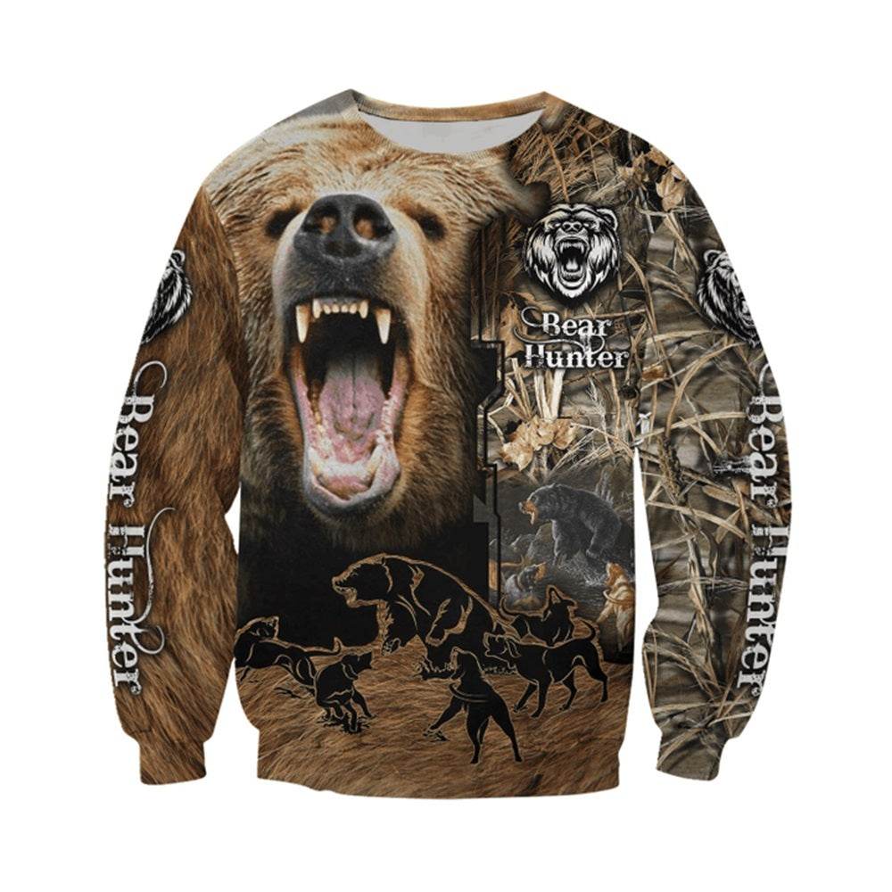 Hunting Camo 3D Printed zipper Hoodies For Men - Mubimart