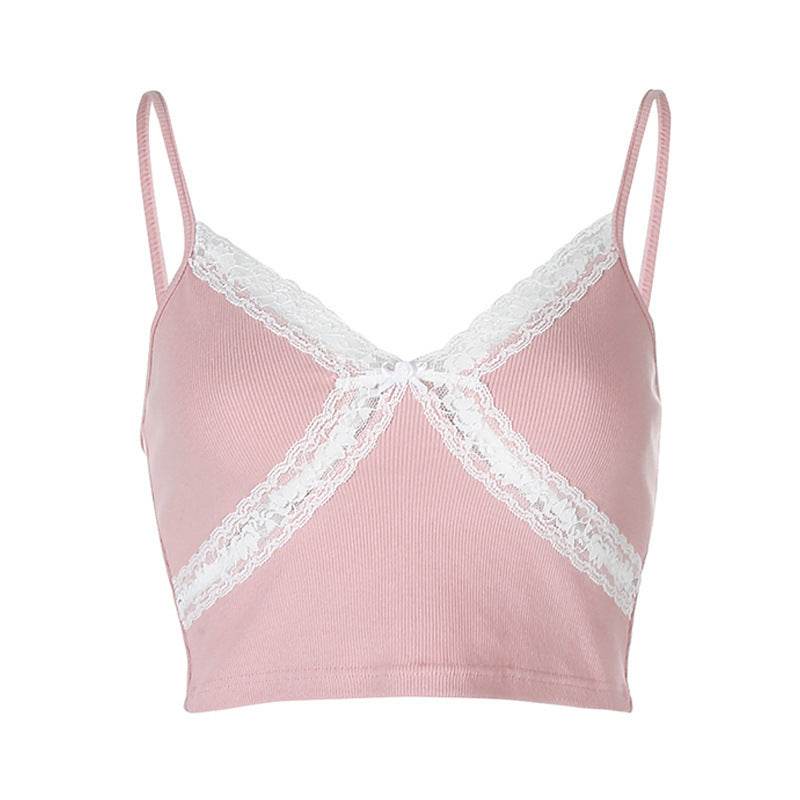 Stitching camisole - Mubimart