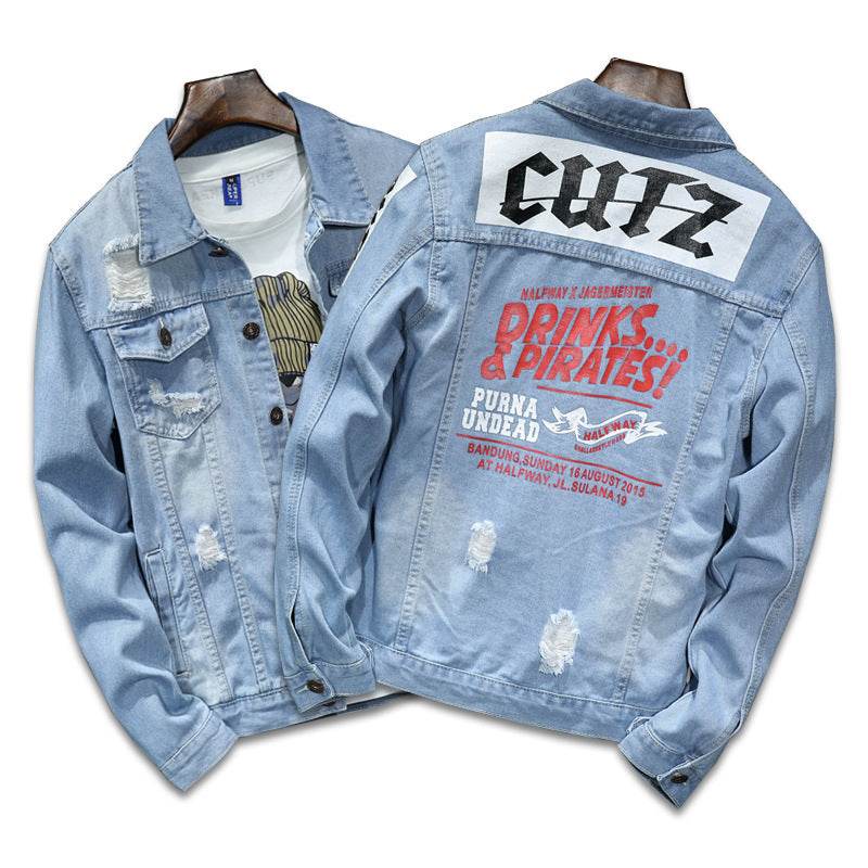 Men's denim jacket - Mubimart