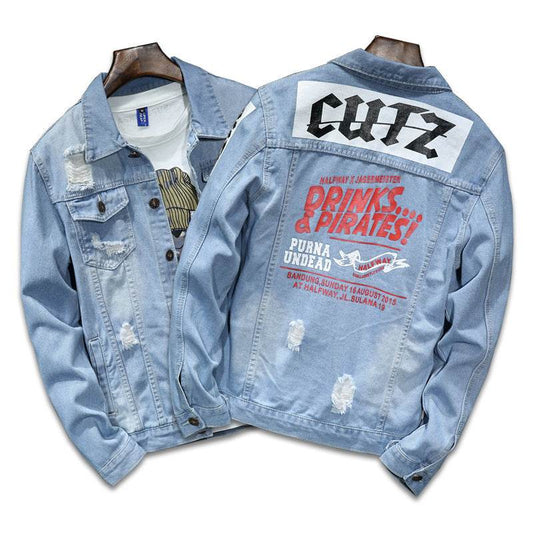 Men's denim jacket - Mubimart