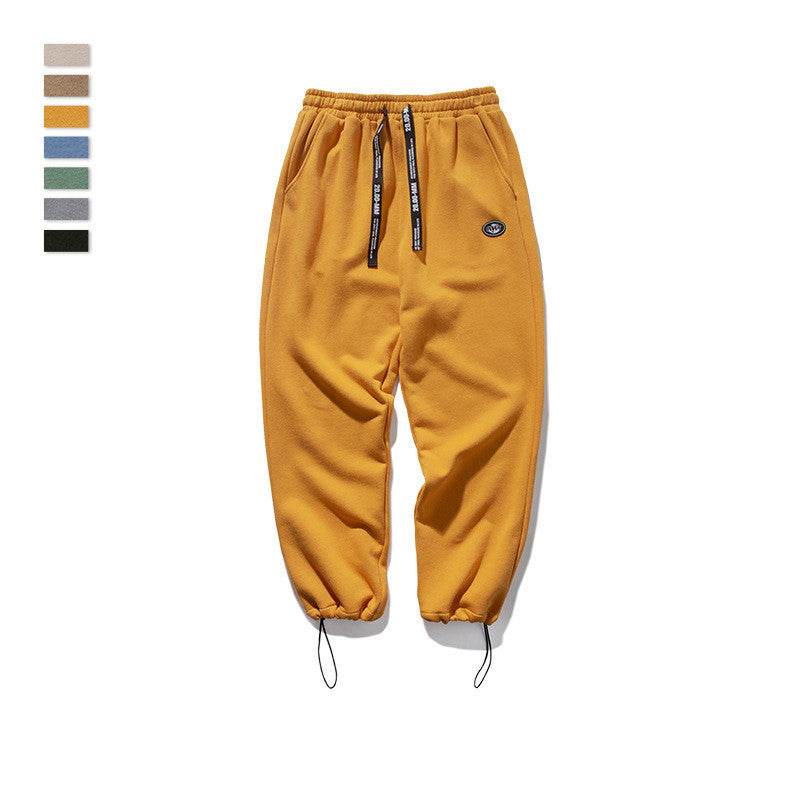 Men's drawstring knit stretch sweatpants - Mubimart