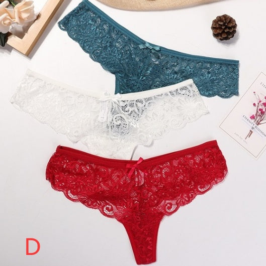 Woman Sexy Lace Thong - Mubimart -  