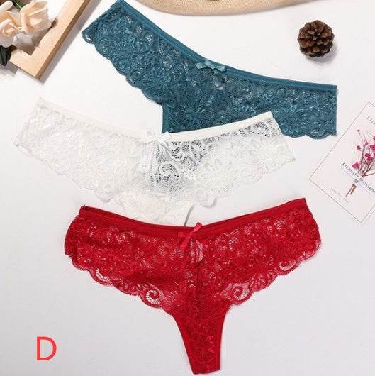 Woman Sexy Lace Thong - Mubimart