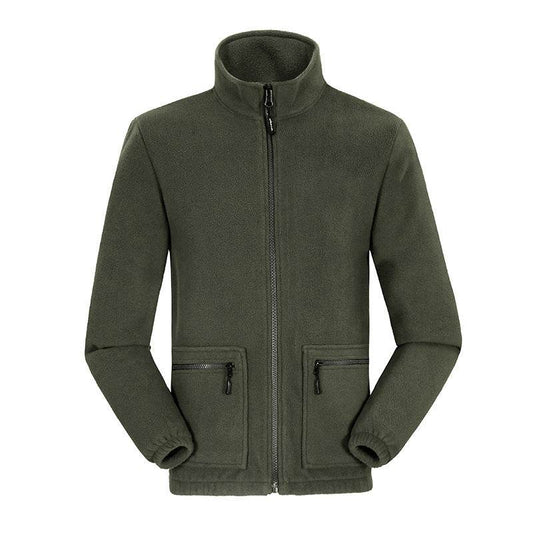 Men's Fleece-lined Thickened Lamb Wool Fleece Jacket - Mubimart
