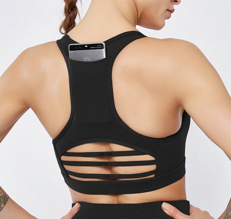 Back pocket sports bra - Mubimart