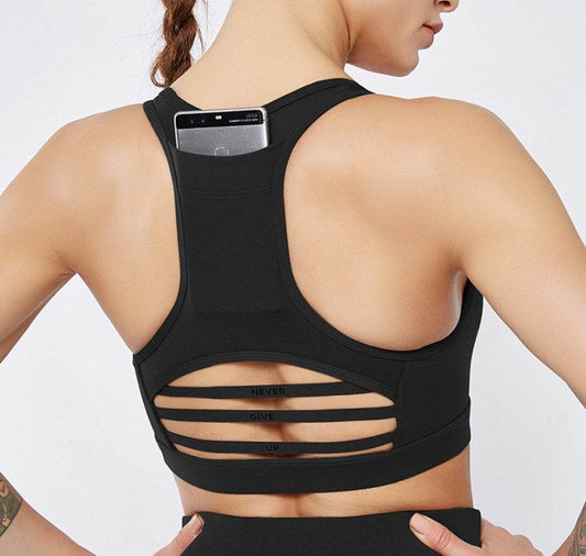 Back pocket sports bra - Mubimart