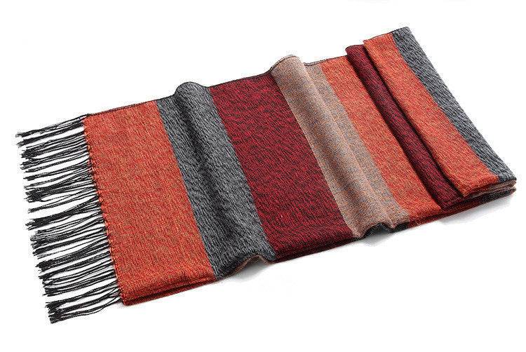Stitching imitation cashmere scarves - Mubimart