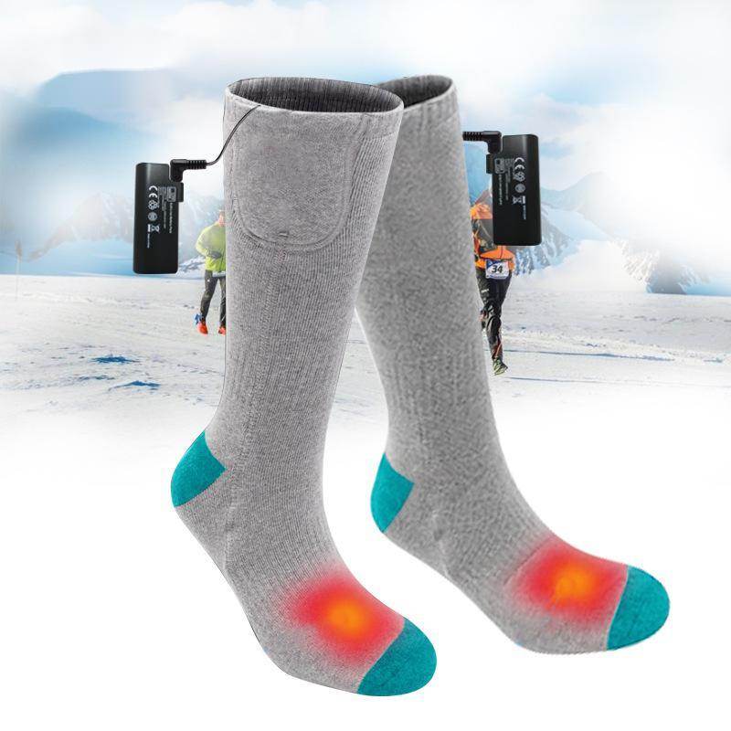 Electric heating socks heating socks electric heating socks heating foot warmer charging foot warming socks - Mubimart