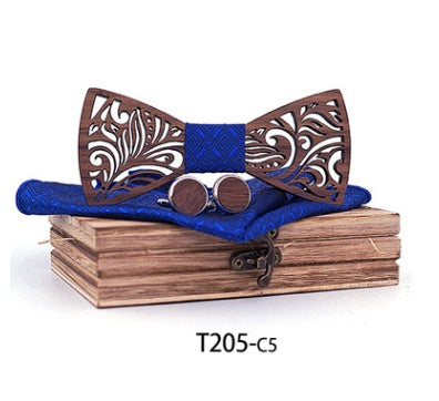 Wooden bow tie