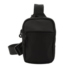 Seitliche Umhängetasche, kleine wasserdichte Schultertasche für Männer und Frauen, Laufen, Radfahren, Reisen, Einkaufen, Schwarz