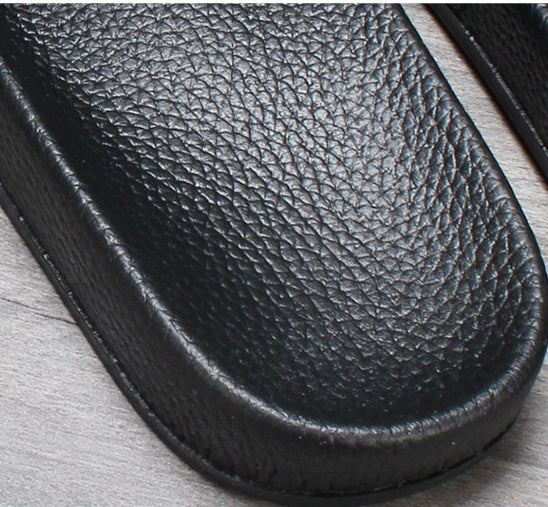 Leather slipper - Mubimart -  