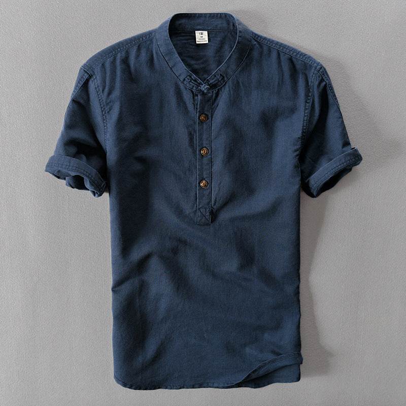 Cotton linen shirt - Mubimart