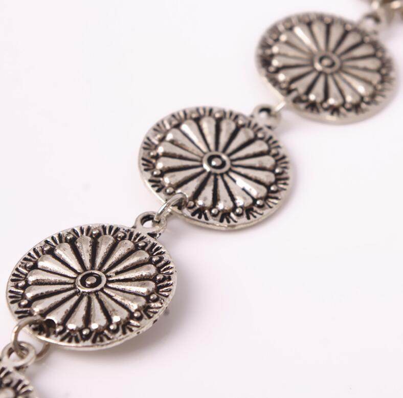 European and American fashion personality retro carved three layer even exaggerated fringed Anklets toe foot ornaments - Mubimart