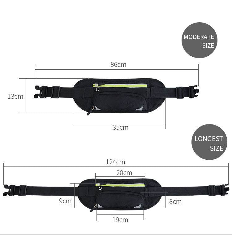 Running Waist Belt Bag Marathon With Water Bottle For 4.8-6.6 Inch Phone Sports Trail Running Bag Men Women Fanny Pack - Mubimart