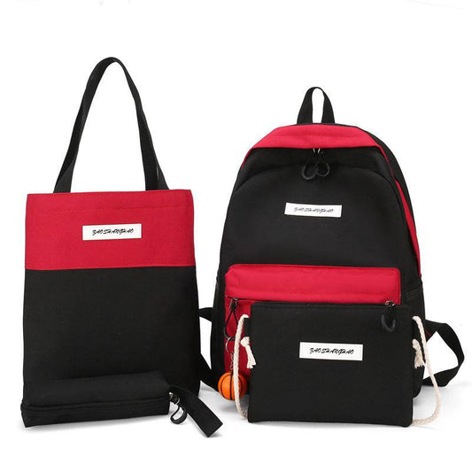 4-piece backpack backpack - Mubimart