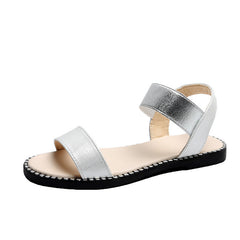 Platte sandalen met hak, dames, platte sandalen met antislipzool