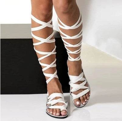 Beach strap flat sandals - Mubimart