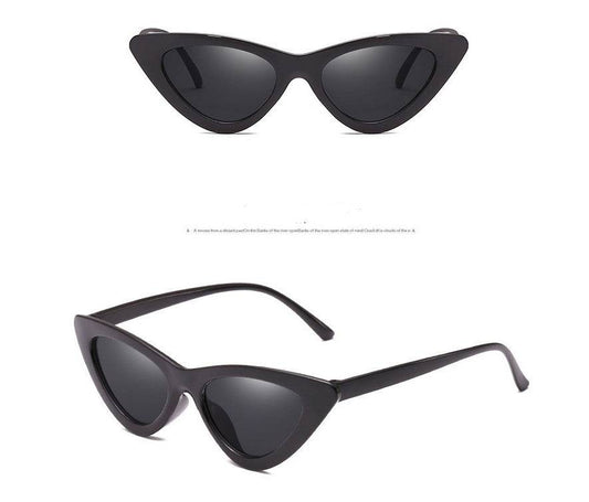 Trendy Triangle Cat Eye Sunglasses European And American Street Couple Style - Mubimart