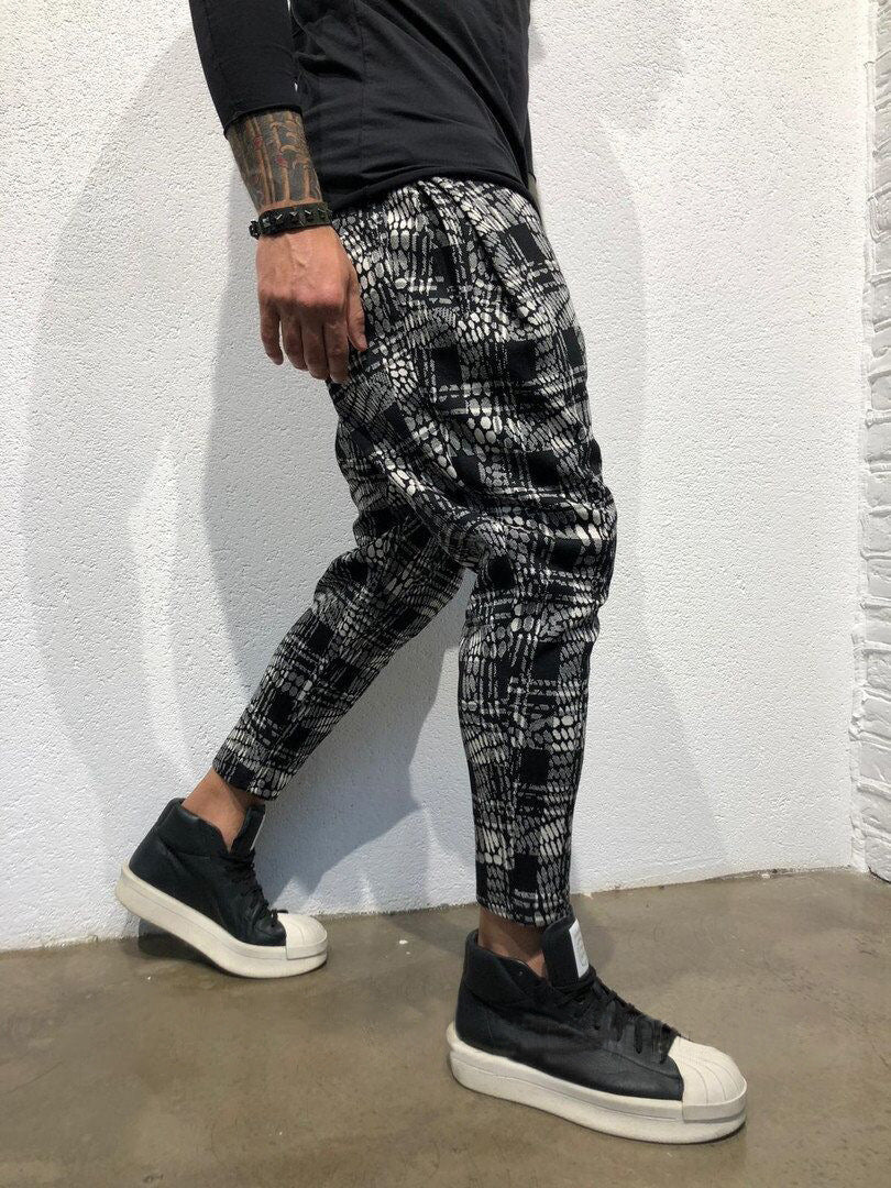 Print gradient sweatpants