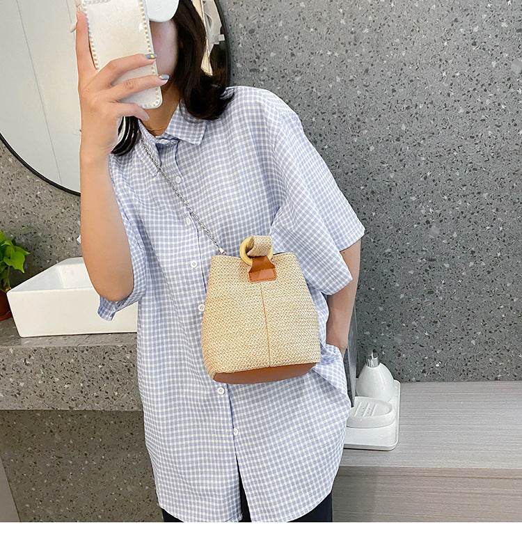 Beach straw bag - Mubimart