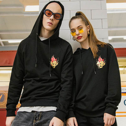 Lovers hooded hoodies - Mubimart