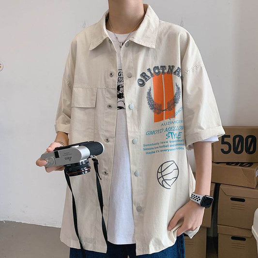 Japanese tooling shirt jacket - Mubimart