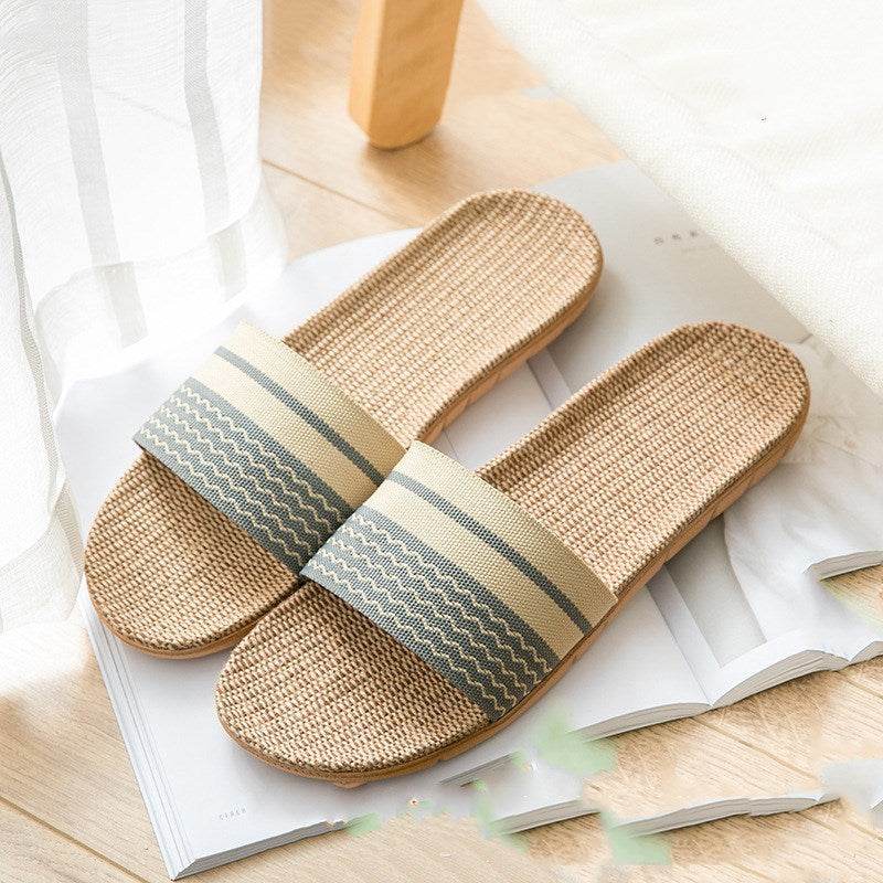 Slippers women summer home slippers couple slippers - Mubimart