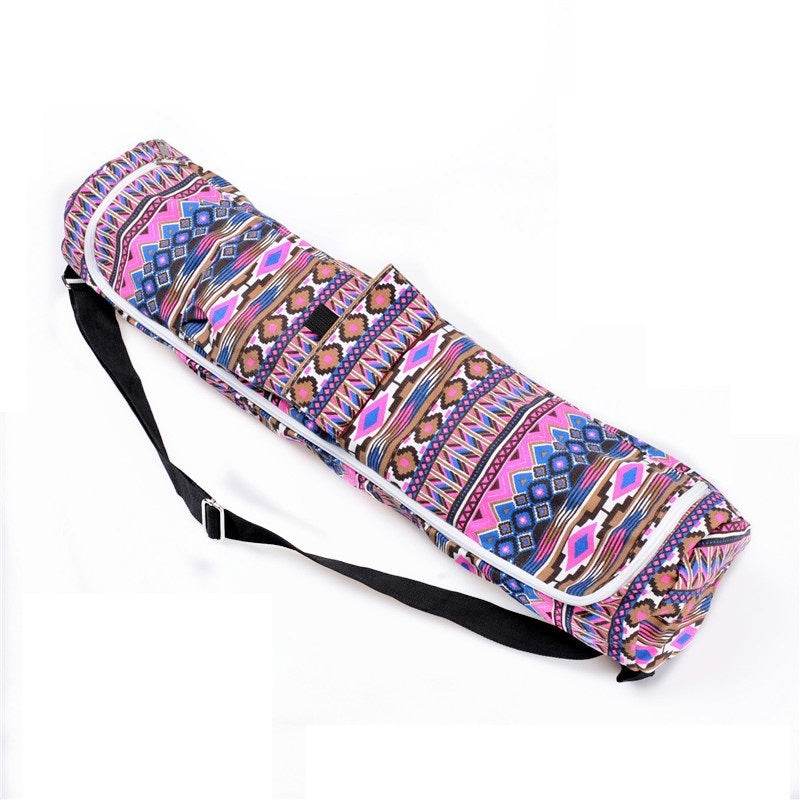 Portable yoga mat canvas bag - Mubimart