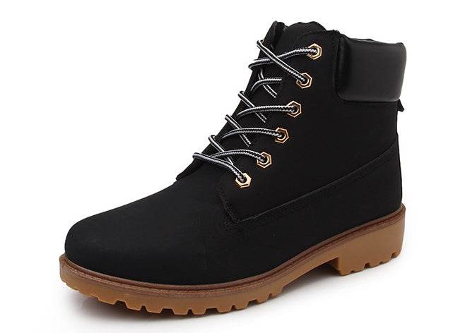Lace Up Ankle Boots Martin Boots - Mubimart