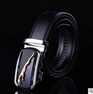 Men's leather factory direct belt buckle leather belt men's automatic belt belt wholesale business - Mubimart