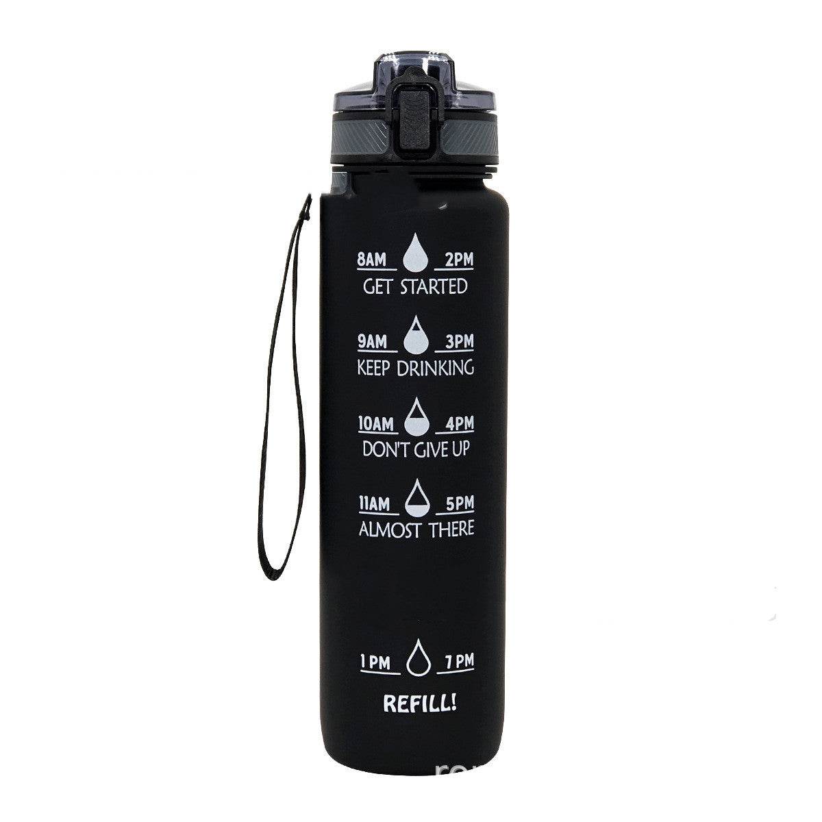 Sports Frosted Gradient Water Bottle - Mubimart