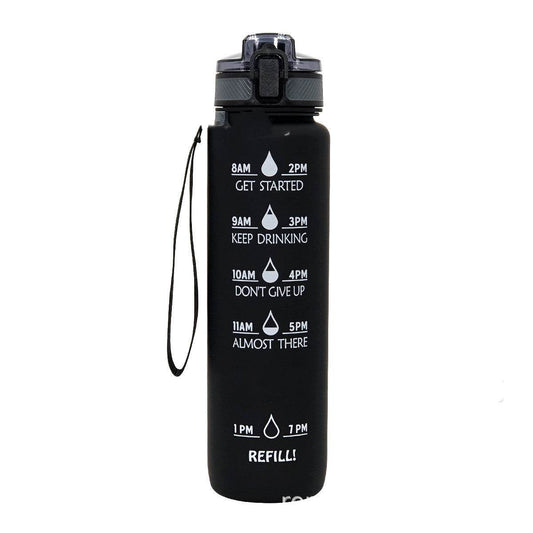Sports Frosted Gradient Water Bottle - Mubimart